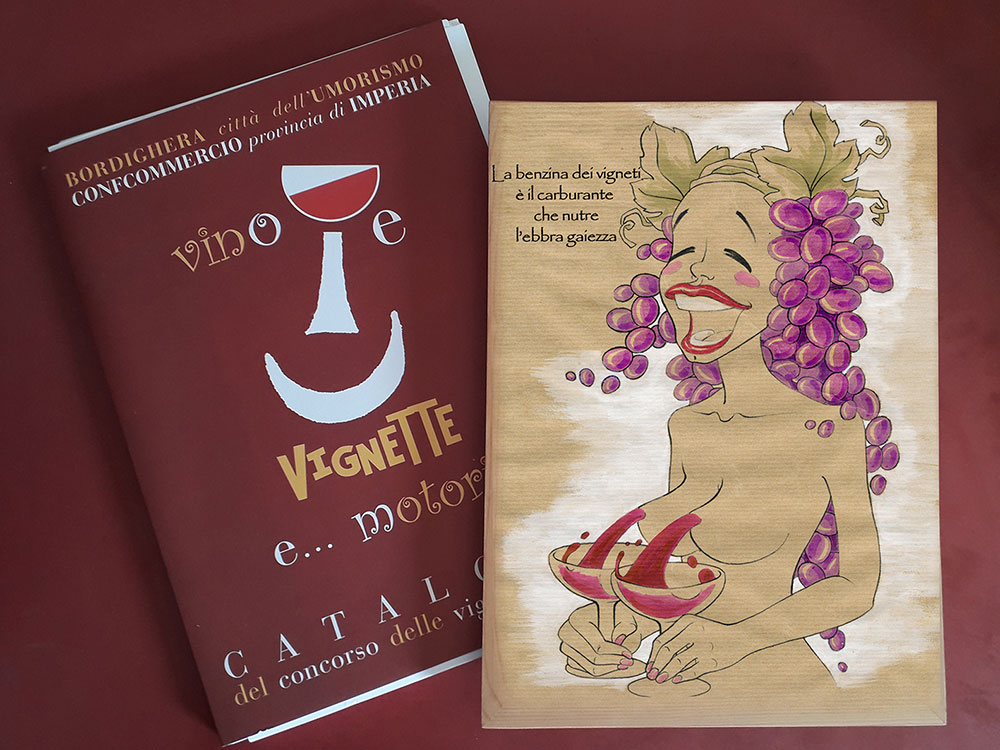 Mostra collettiva annuale presso il palazzo del Parco a Bordighera legata al concorso di vignette dedicato al connubio artistico – sensoriale per celebrare il legame tra il buon bere e la satira, promosso dal comune di Bordighera in collaborazione con la Confcommercio Imperia