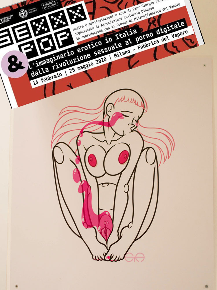 L’esposizione collettiva ha ripercorso l’evoluzione del costume e dell’erotismo in Italia attraverso 200 opere e reperti, si è tenuta alla Fabbrica del Vapore di Milano.