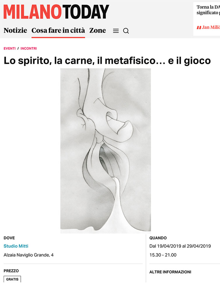 Esposizione collettiva presso lo studio Mitti sull’Alzaia Naviglio Grande di Milano