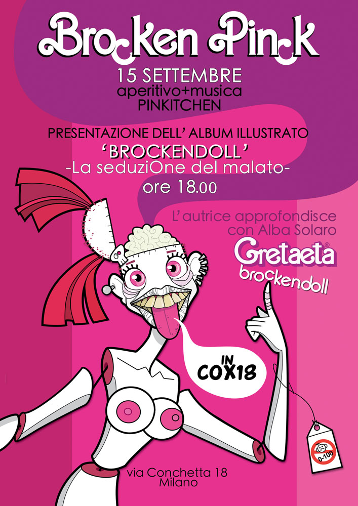 La seconda presentazione dell’album illustrato Brockendoll, stavolta curata in ogni minimo particolare con slide proiettate e domande dal pubblico, si è tenuta presso il C.S.O.A. Cox 18.